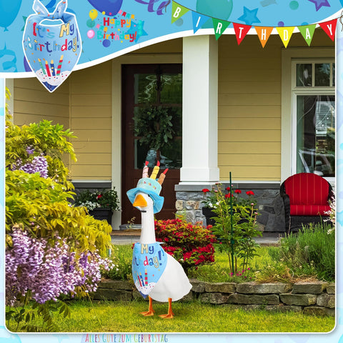 Dansydaisy Birthday Bandana closeup with cheerful cake pattern