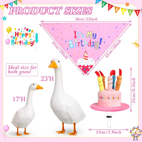 Dansydaisy birthday bandana pink pairs with hat for charming porch decor.