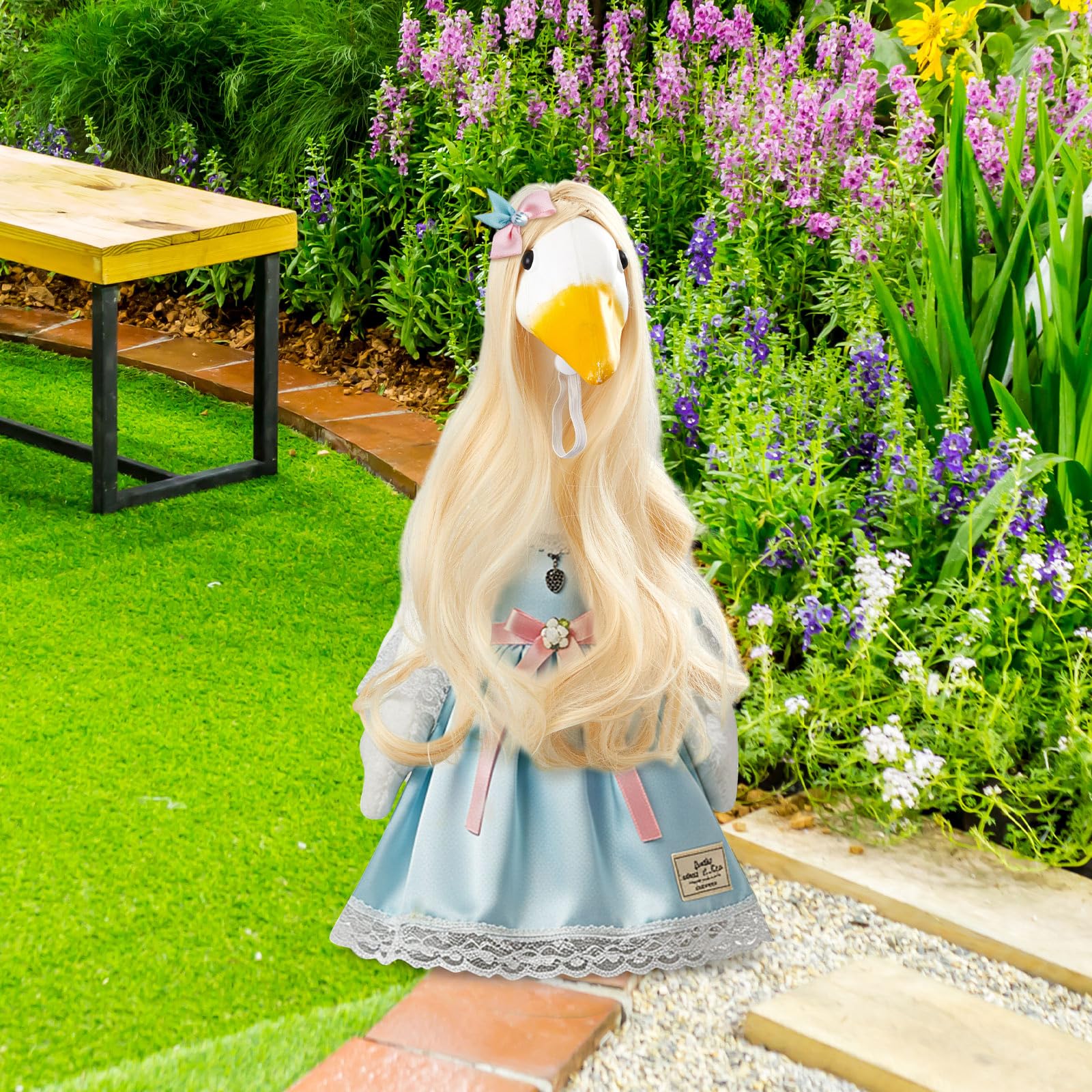 Dansydaisy adhesive-fix goose wig secures fit on various outdoor goose sizes