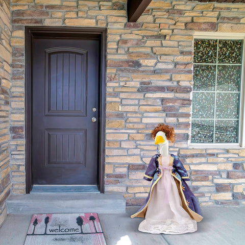 Dansydaisy weather-resistant goose wig resists fading and wind for long-lasting color