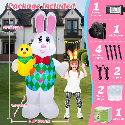 Danxilu bunny with LED glow enhances nighttime outdoor ambiance