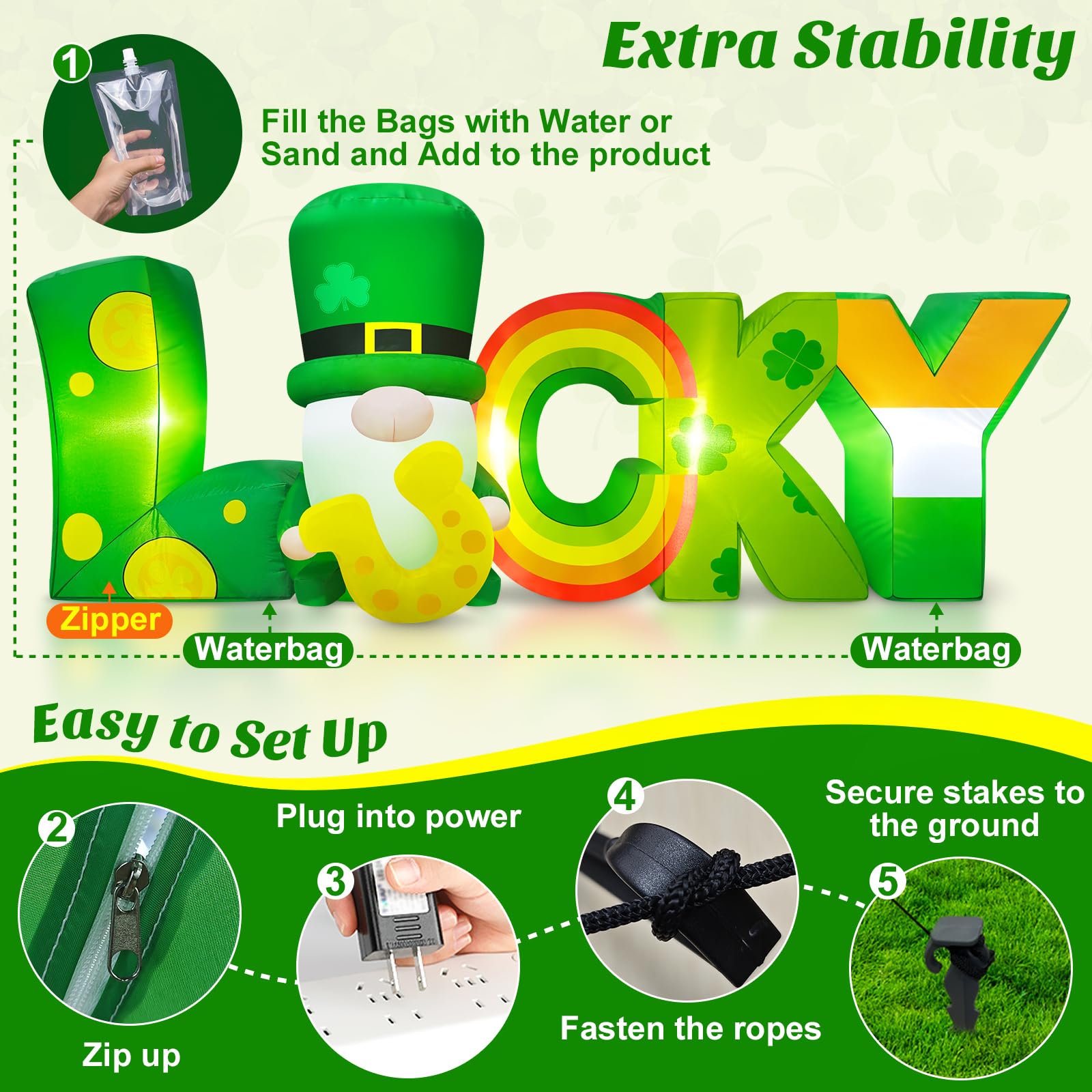 Danxilu inflatable is easy to set up with a built-in blower for quick use