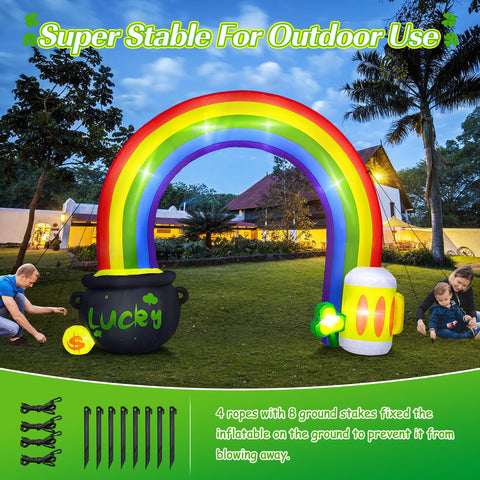 Danxilu ground stakes and ropes anchor the arch securely outdoors