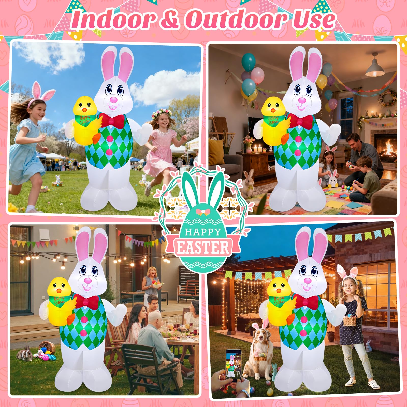 Danxilu indoor-outdoor bunny decor for versatile spaces