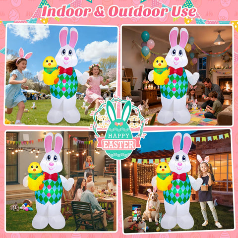 Danxilu indoor-outdoor bunny decor for versatile spaces