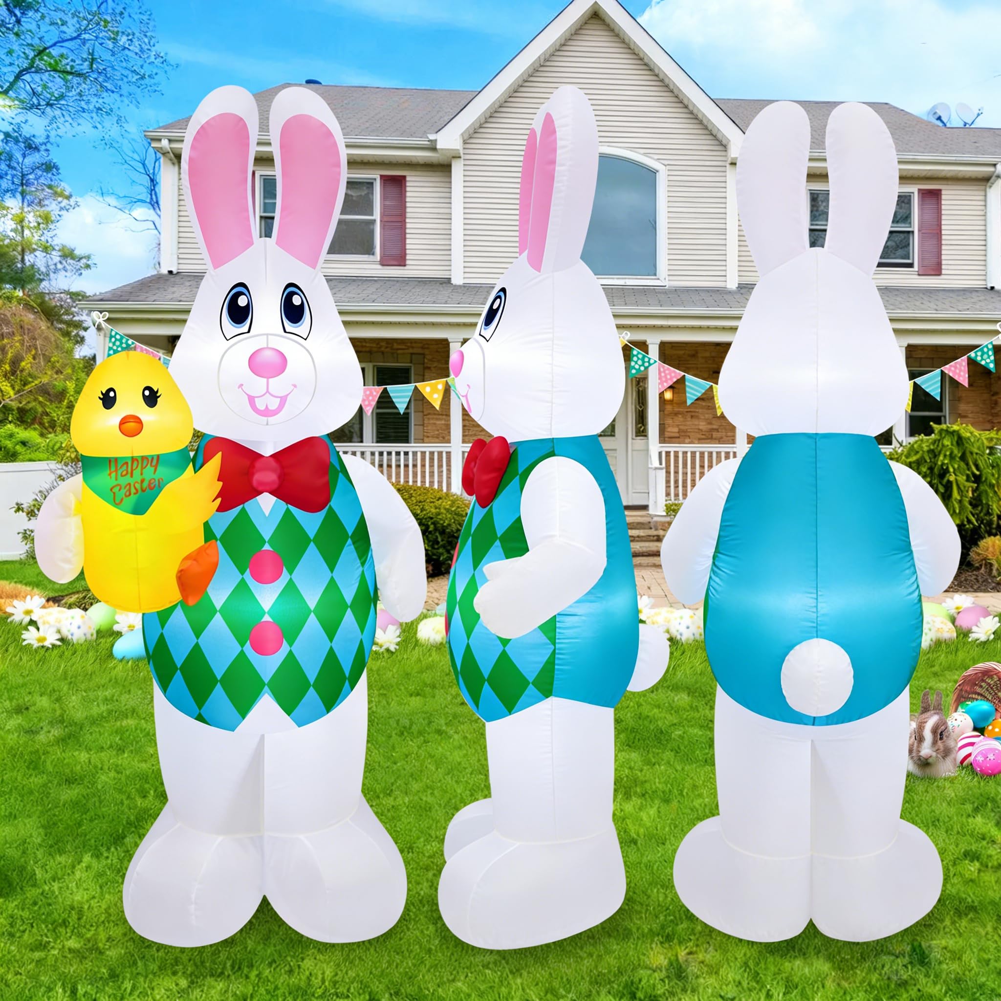 Danxilu quick-setup inflatable bunny inflates in minutes