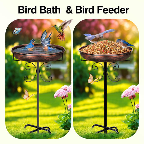 Daoeny antique bronze finish adds timeless garden charm.