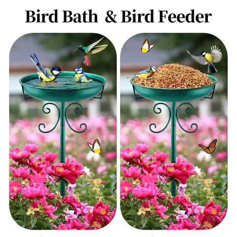 Daoeny easy-install bird bath supports quick setup in minutes.