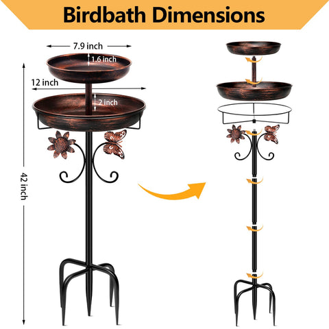 Daoeny garden decor gift idea for bird lovers and nature fans