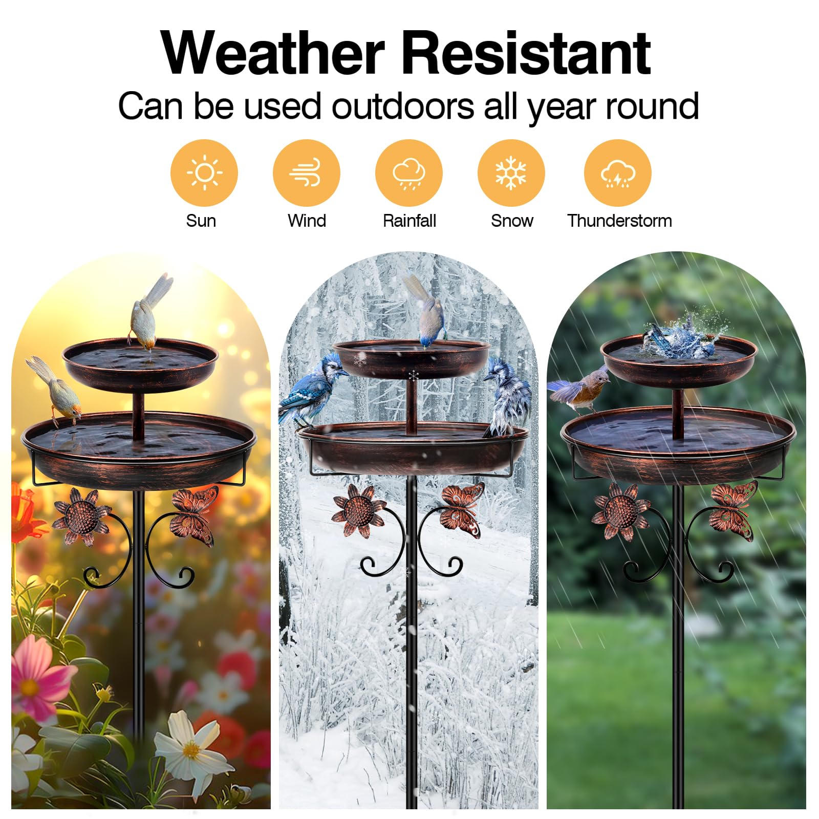 Daoeny weatherproof rustproof iron design for long-lasting garden use