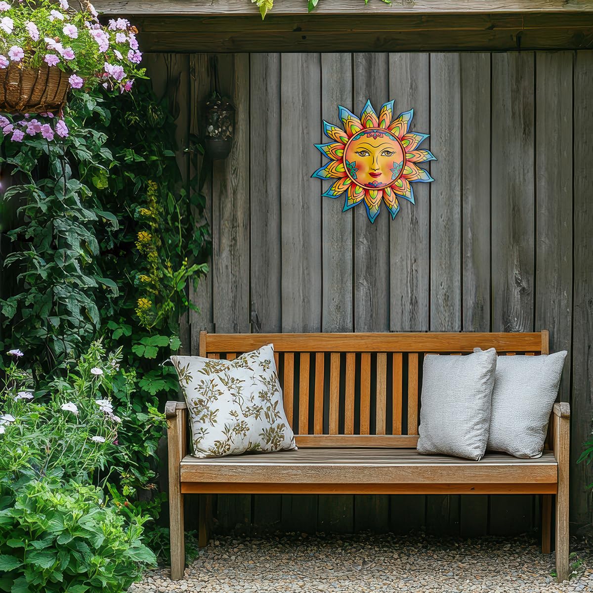 Daogtc indoor-outdoor decor brings a cheerful focal point to patios.