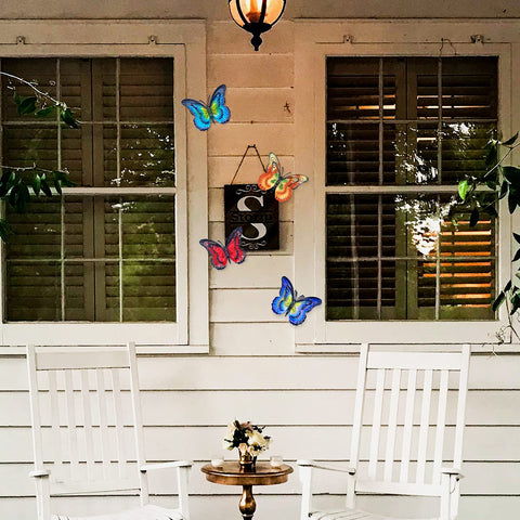 Daogtc butterfly wall decor easy to hang via back keyhole