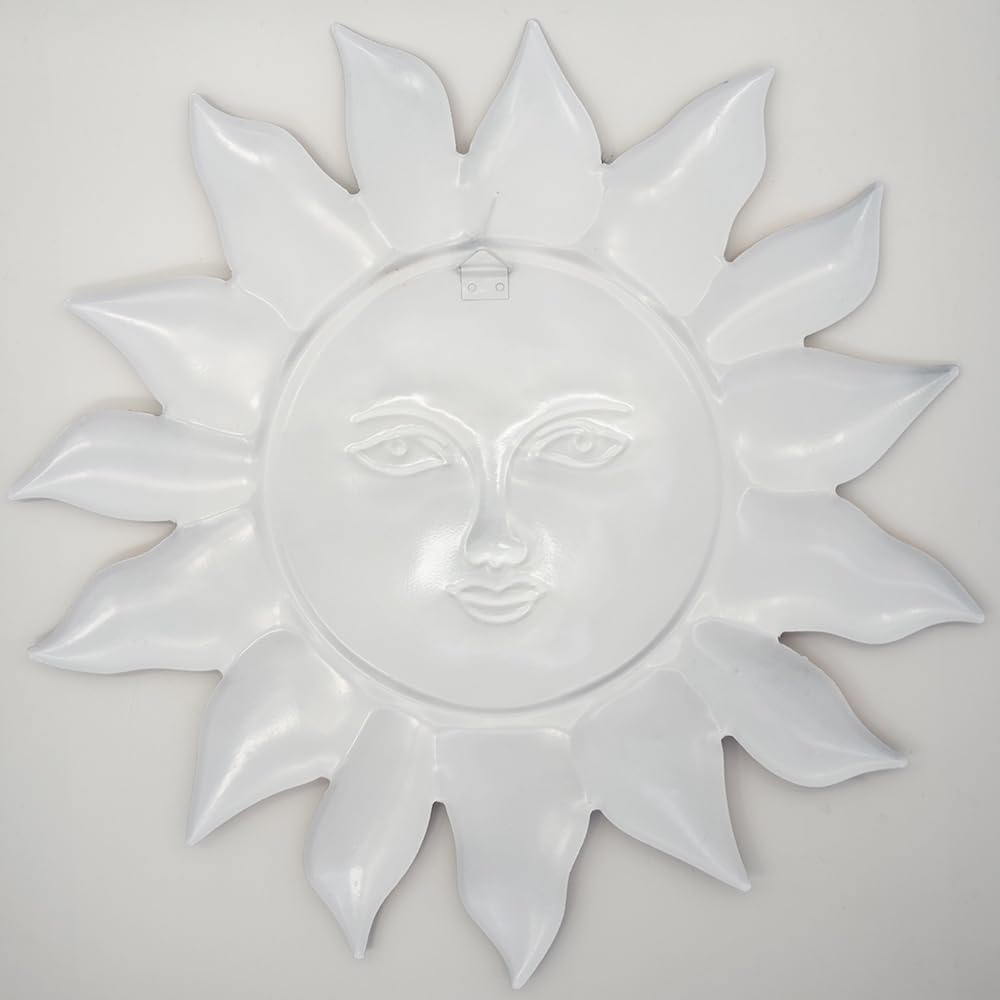 Daogtc metal sun flower wall decor closeup iron texture and craftsmanship