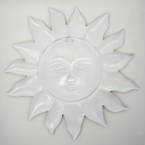 Daogtc sun wall decor illuminated-glow emits a warm, inviting light for patios and entryways.