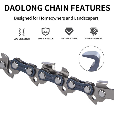 DAOLONG sharpening file keeps chains razor-sharp for reliable cuts.