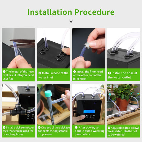 DAOTAILI adjustable drip emitters minimize leaks and control flow