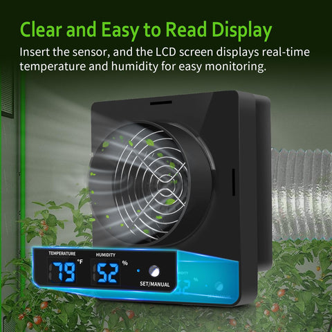 DAOTAILI automatic-sensing control enables auto mode that adapts ventilation to readings.