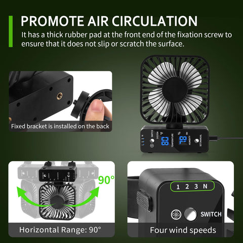 DAOTAILI digital temp humidity meter shows precise readings for a stable grow environment