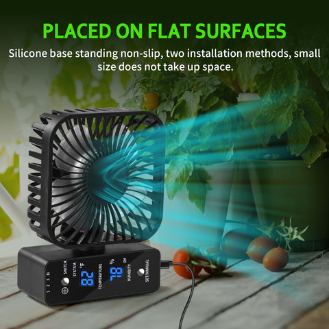 DAOTAILI grow tent fan comes with adjustable brackets for easy installation