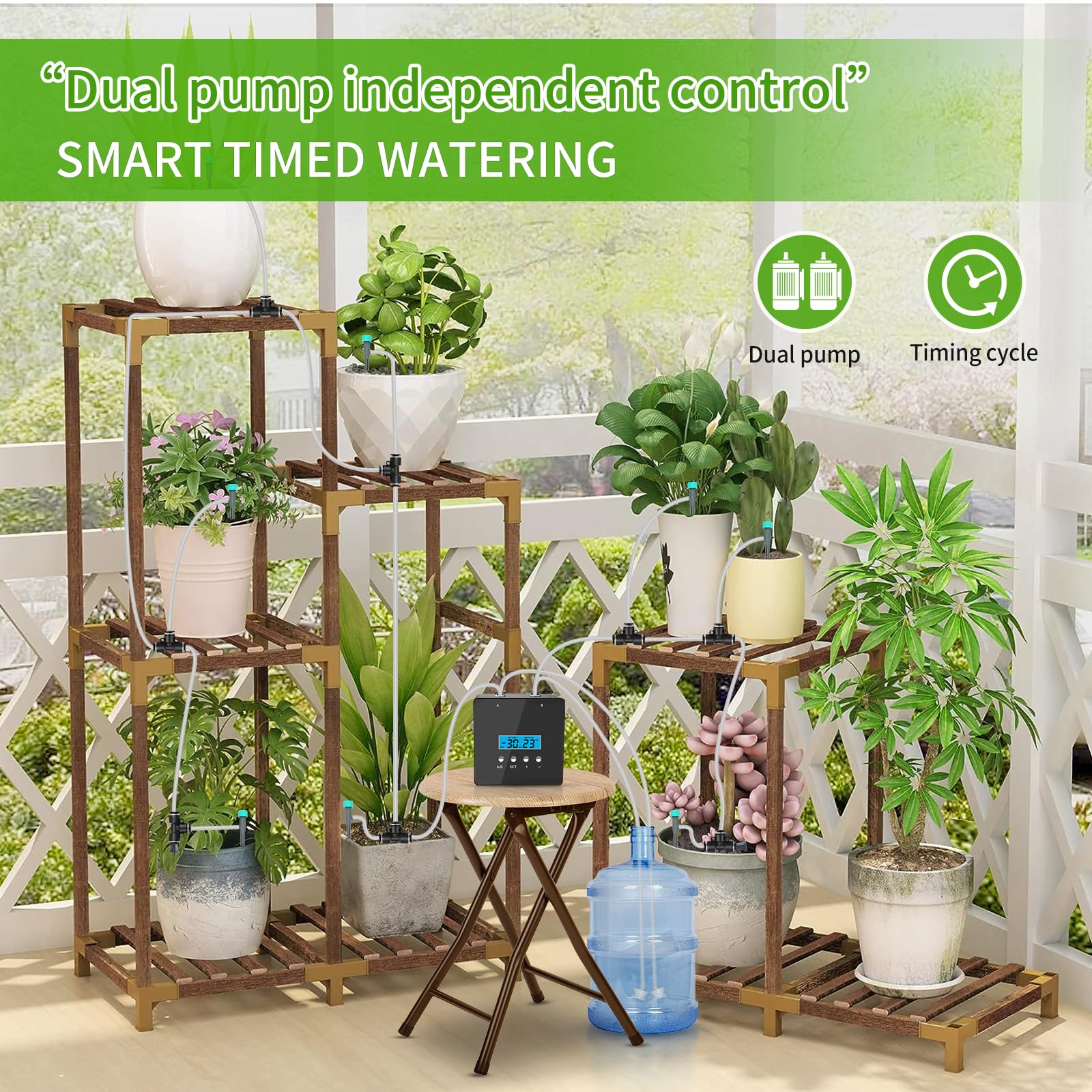 DAOTAILI programmable timer supports tailored irrigation schedules