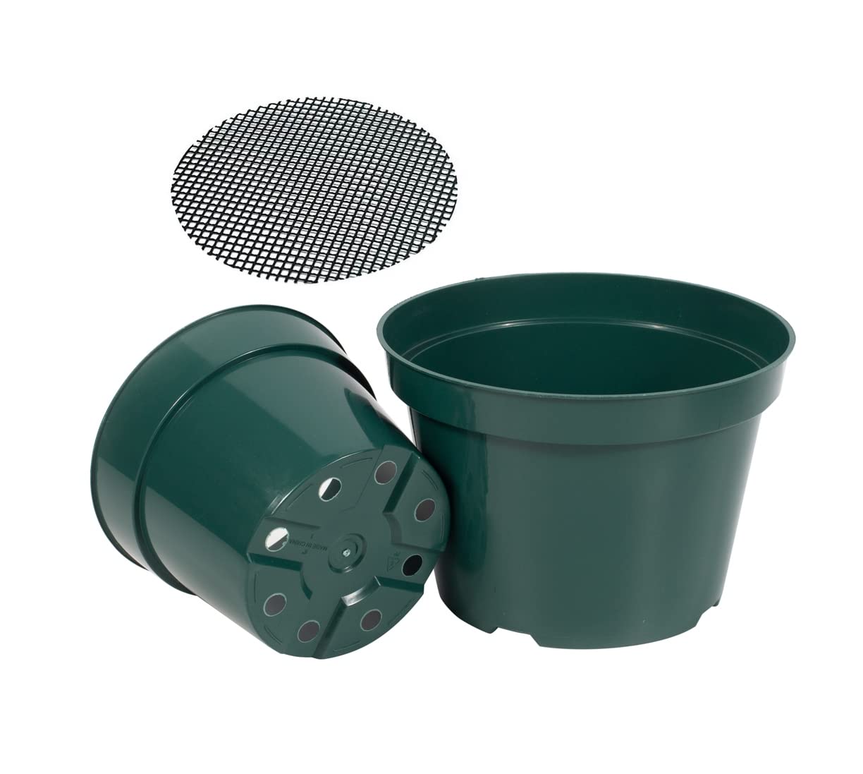 DAPERCI green 6inch nursery pot ideal for starting herbs and succulents.