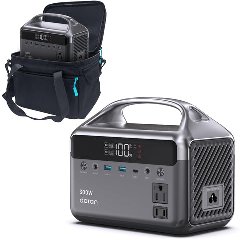 DARAN portable power station front view powering essential devices on the go