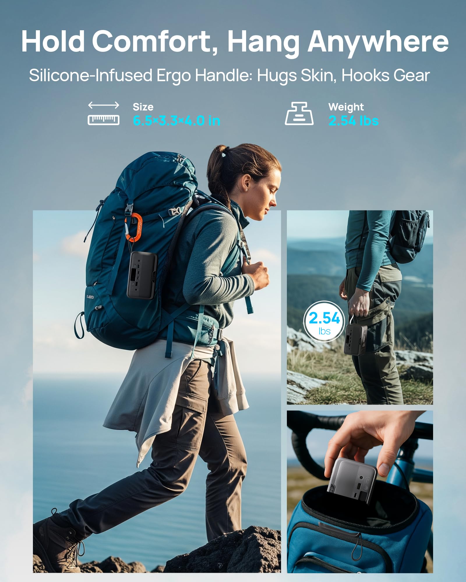 DaranEner TSA-approved compact power hub for carry-on bags