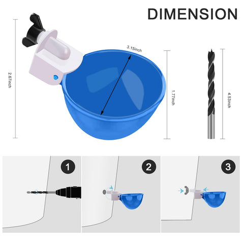 Darcvds poultry waterer tee fittings for quick secure connections