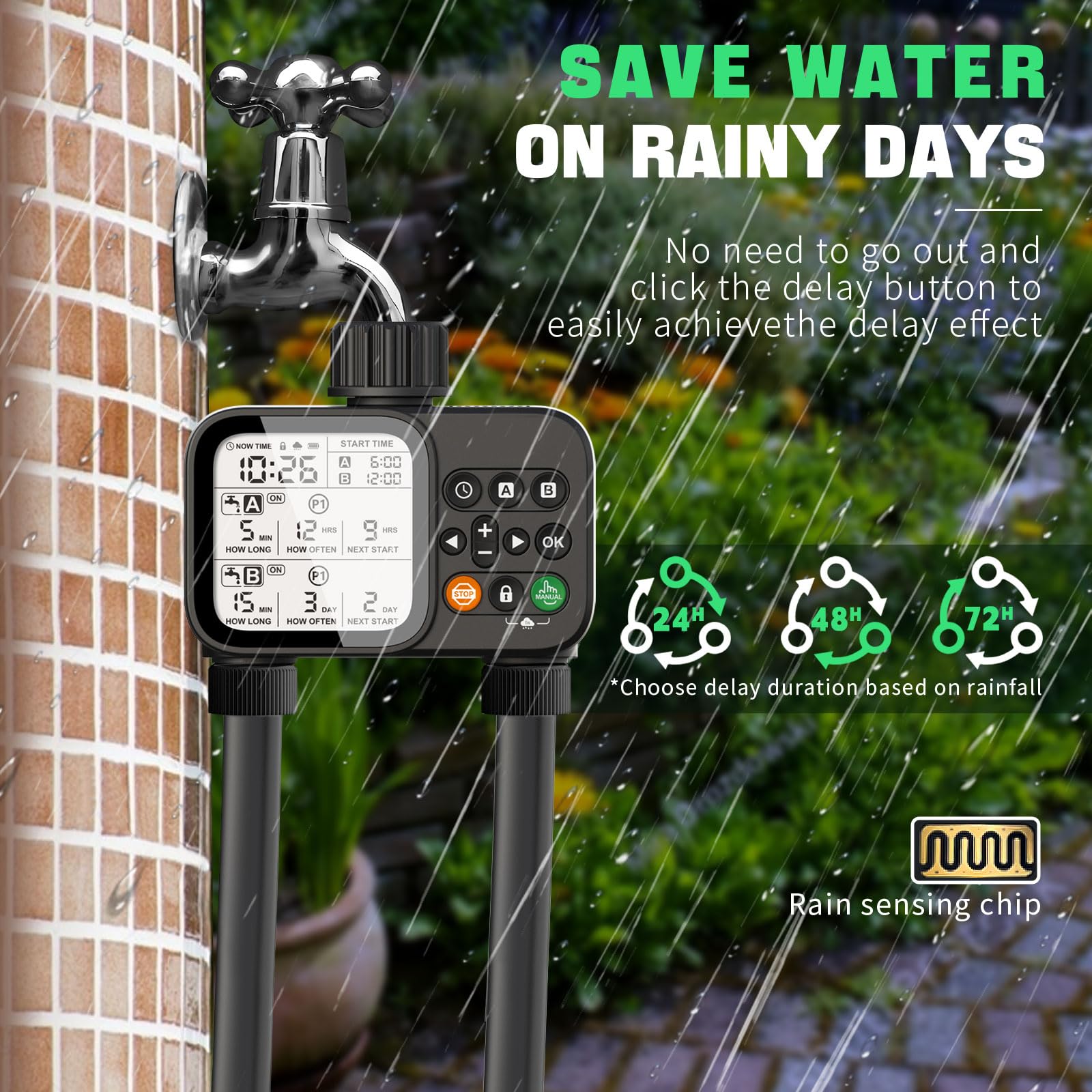 Dar Darouxiao timer features child lock to prevent accidental changes.