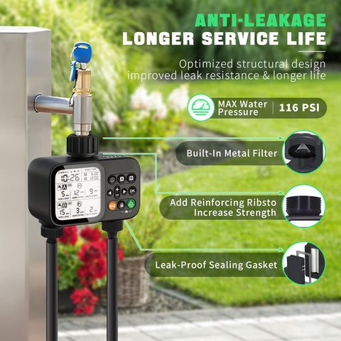 Dar Darouxiao supports multi-scene watering for lawn, garden, greenhouse.