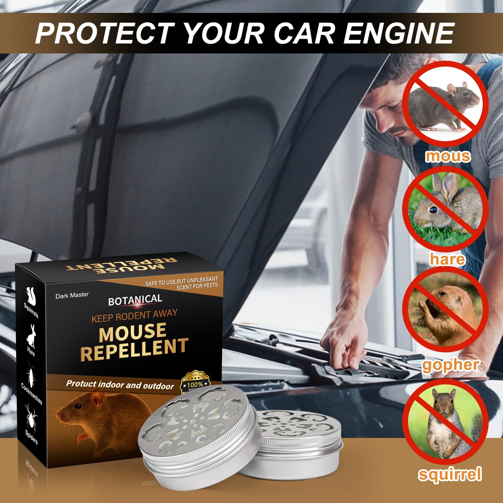 Dark Master 120 sq ft coverage per unit for long-lasting protection