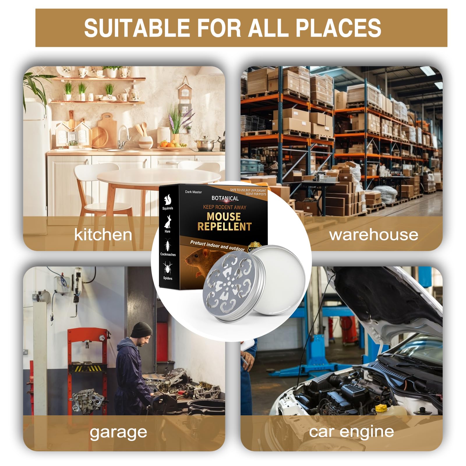 Dark Master multi-surface use suitable for cars, garages, and boats