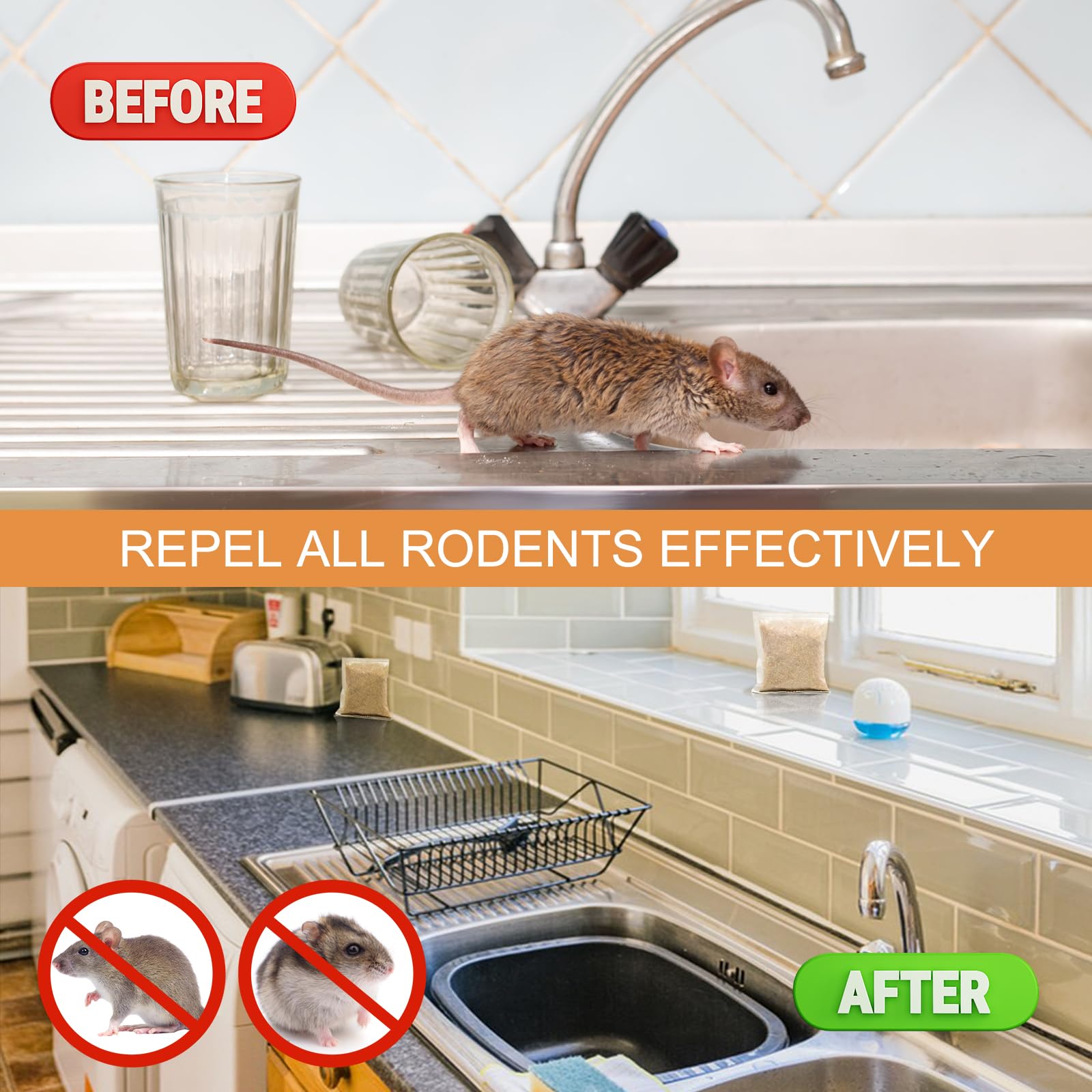 Dark Master rodent deterrent in car interior showing safe, non-sprays solution.