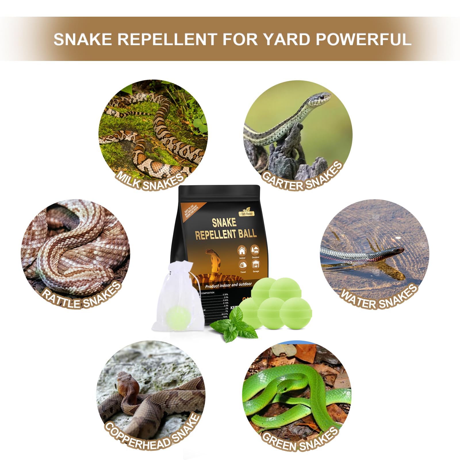 Dark Master outdoor snake repellent in a campsite setup for safer sleep.