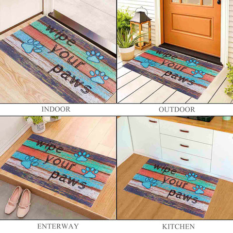 Darkyazi dog-claw design doormat adds playful flair and practicality at the entry.