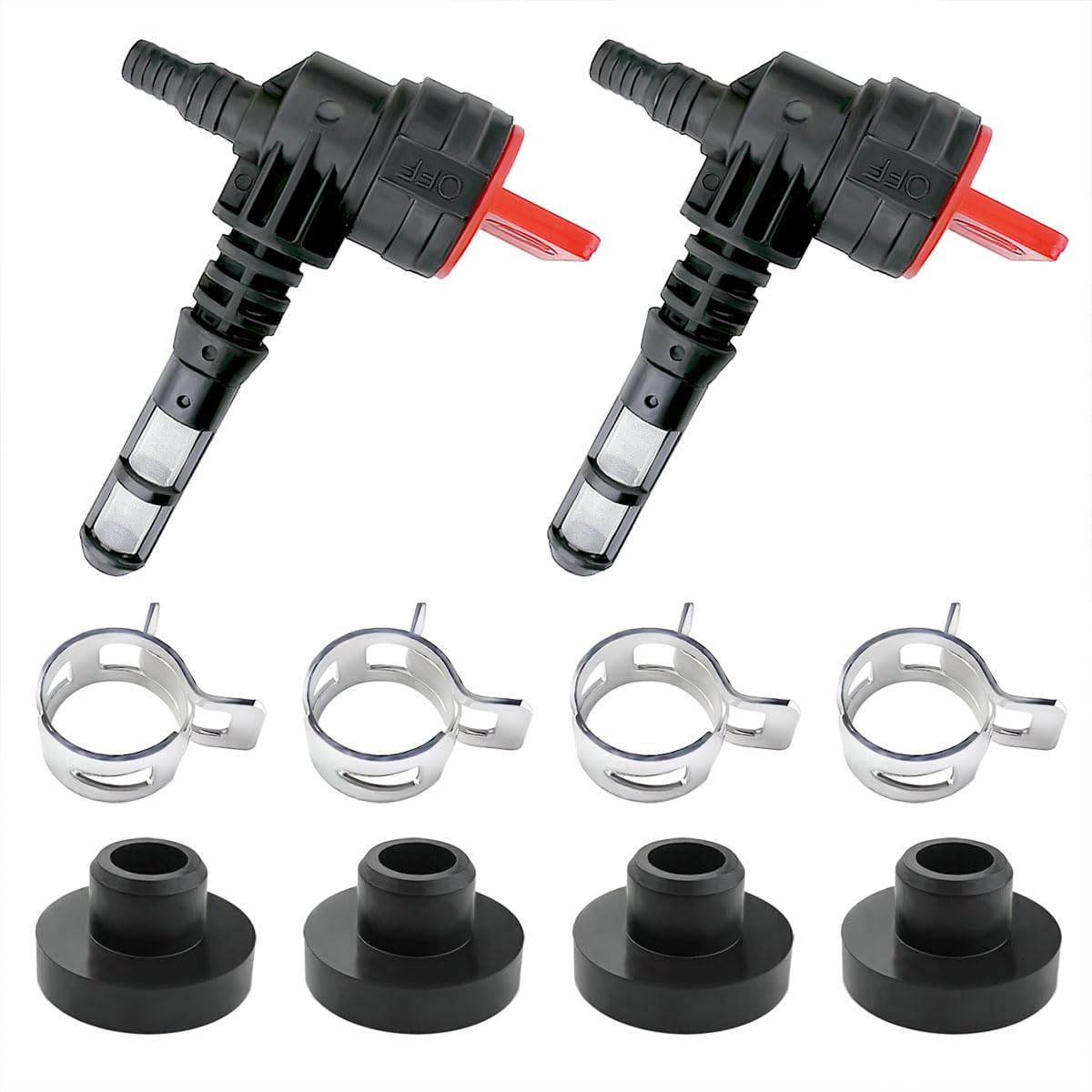 Darlingao 2-pack 90-degree fuel shut off valve for easy generator control
