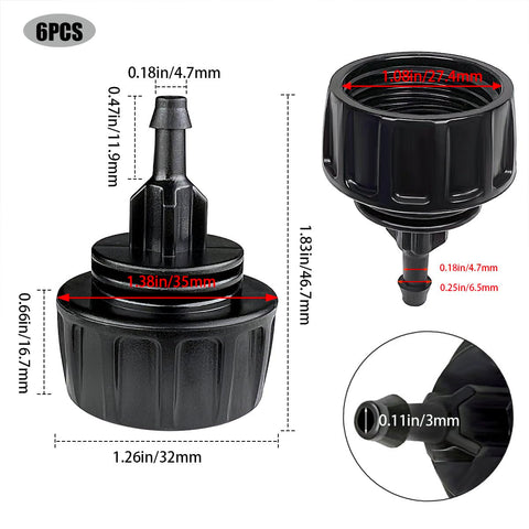 Darlingao barbed design prevents tubing from slipping under pressure