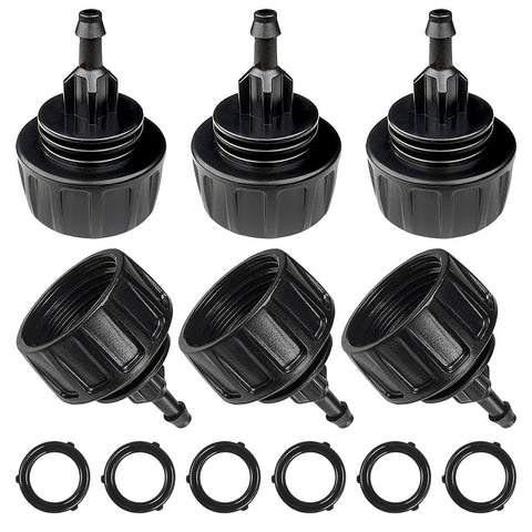 Darlingao drip irrigation hose adapter 6-pack for secure 1/4-inch tubing connections