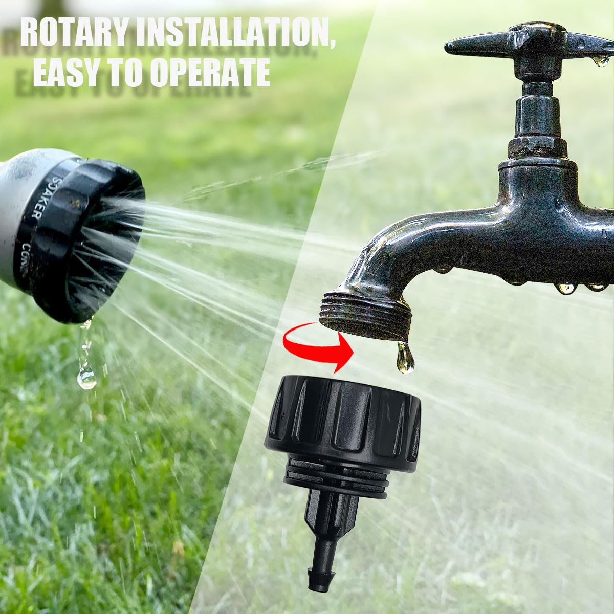 Darlingao faucet threaded end connection enables quick setup