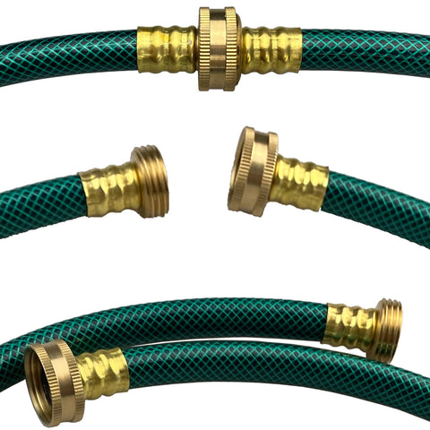 Darnassus green PVC hose shows flexible performance and no memory.