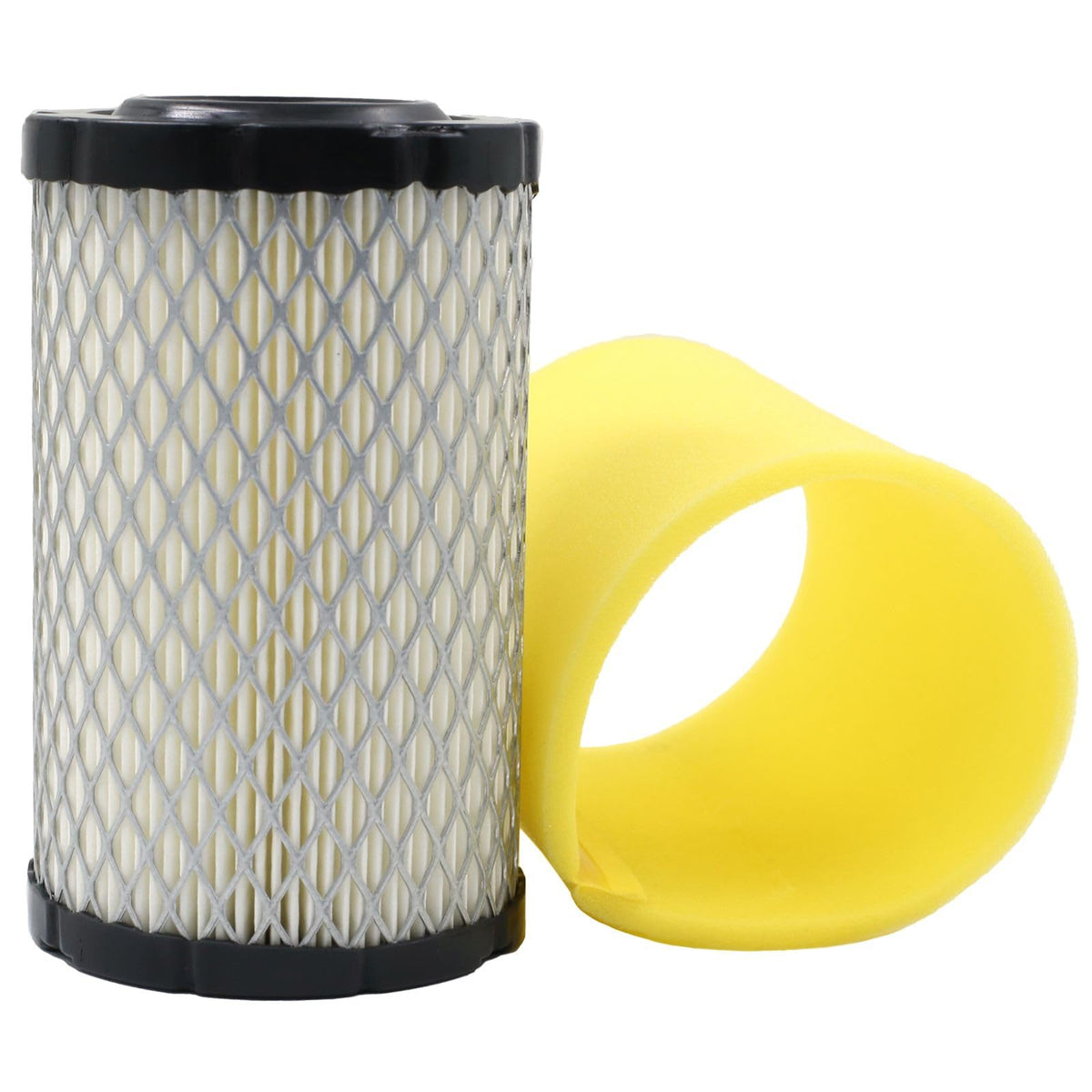 DASARYA air filter element with yellow pre-filter improving airflow.