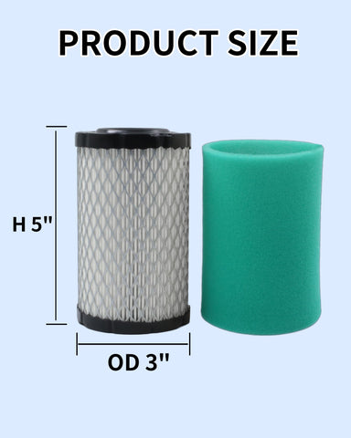 DASARYA air filter fits B&S and John Deere models reliably.