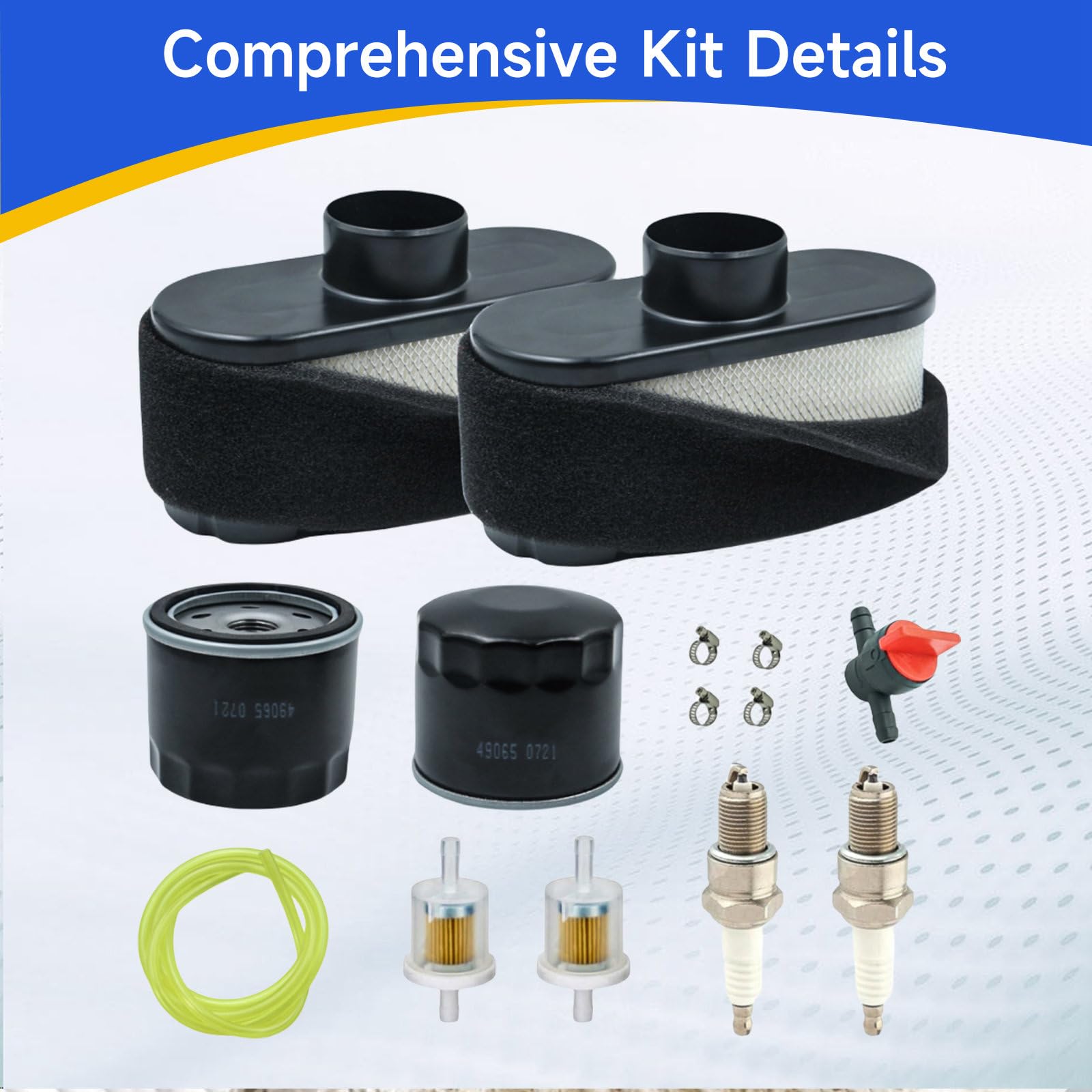 DASARYA FR651V fuel line shut-off valve included for secure routing.