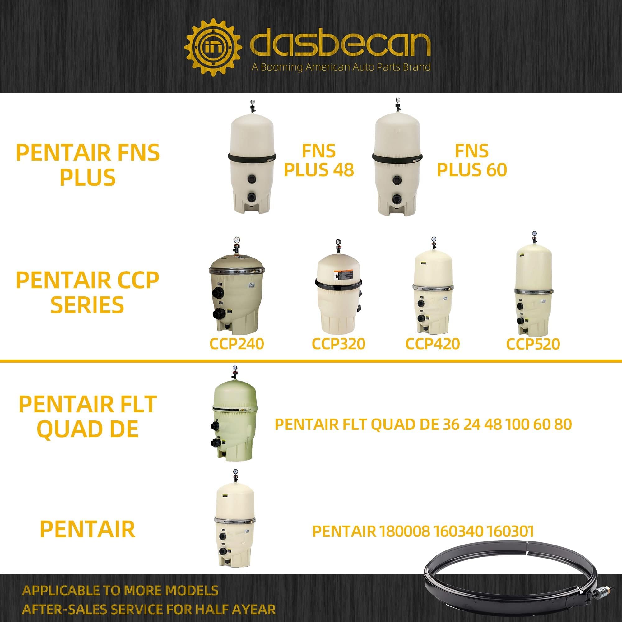 Dasbecan 190003 compatibility with Pentair Clean & Clear Plus confirms correct fit.