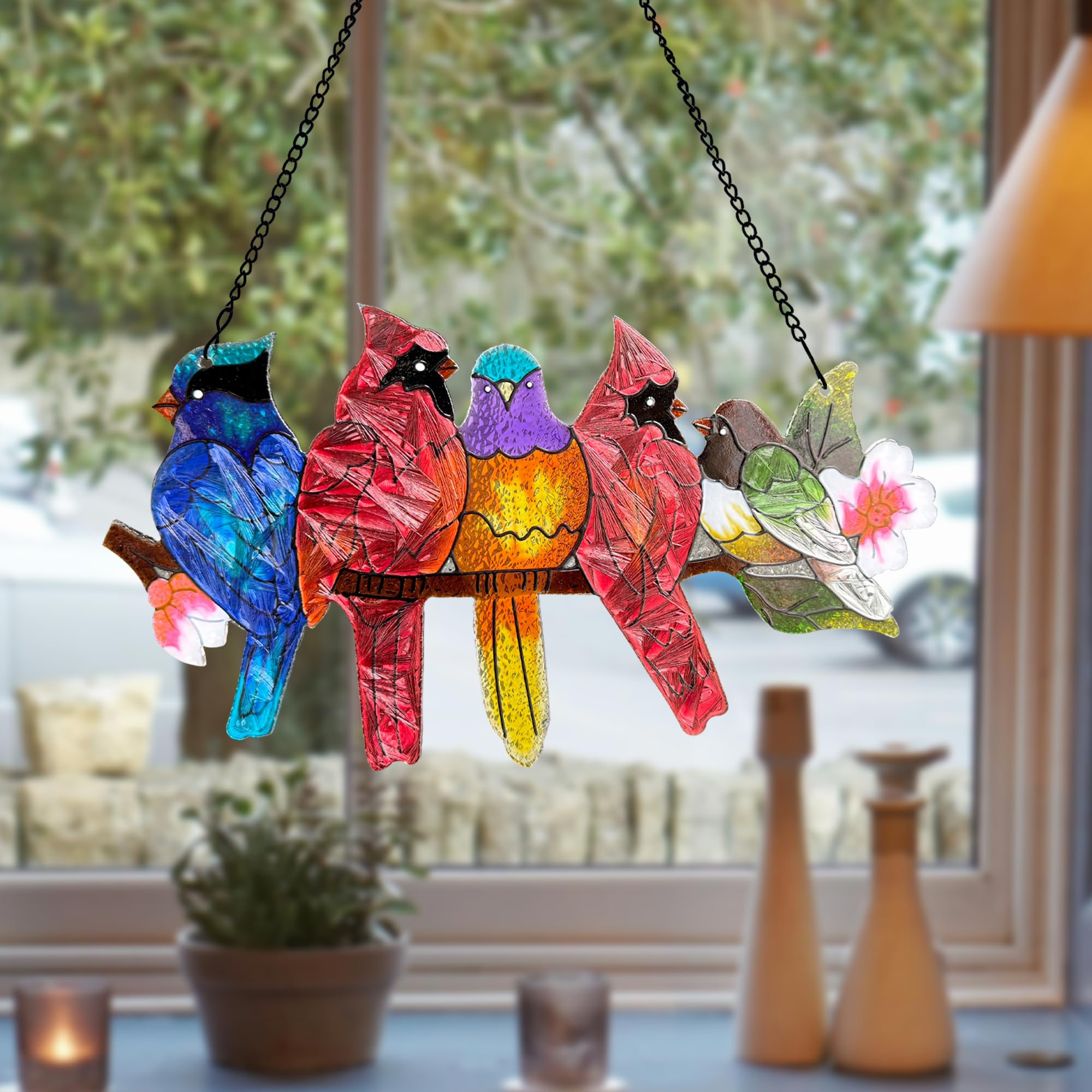 DASTOLL detailed bird design enhances any indoor space's natural glow.