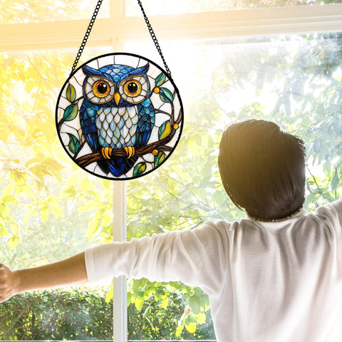 DASTOLL 7-8-inch owl decor; ready to hang for instant color in any space