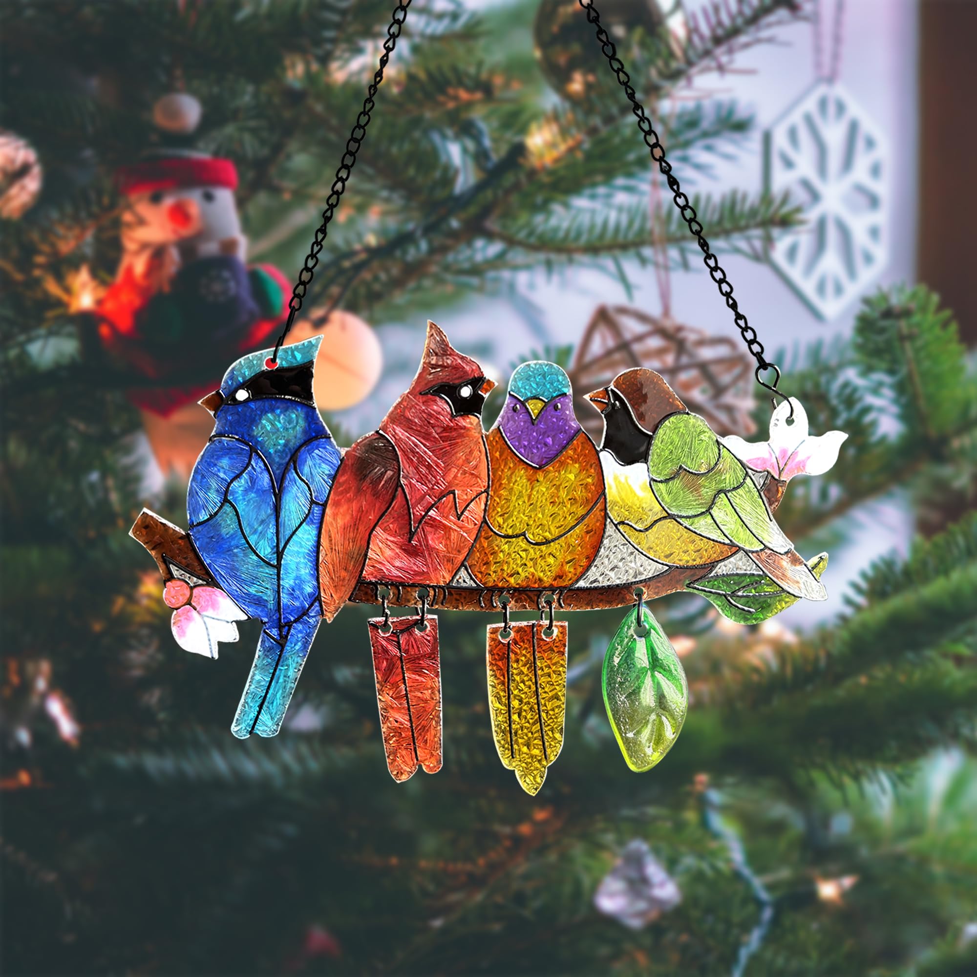 DASTOLL window hanging with hummingbird motif brightens any room