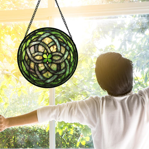 DASTOLL colorful diamond glass panel catches light for lively home decor