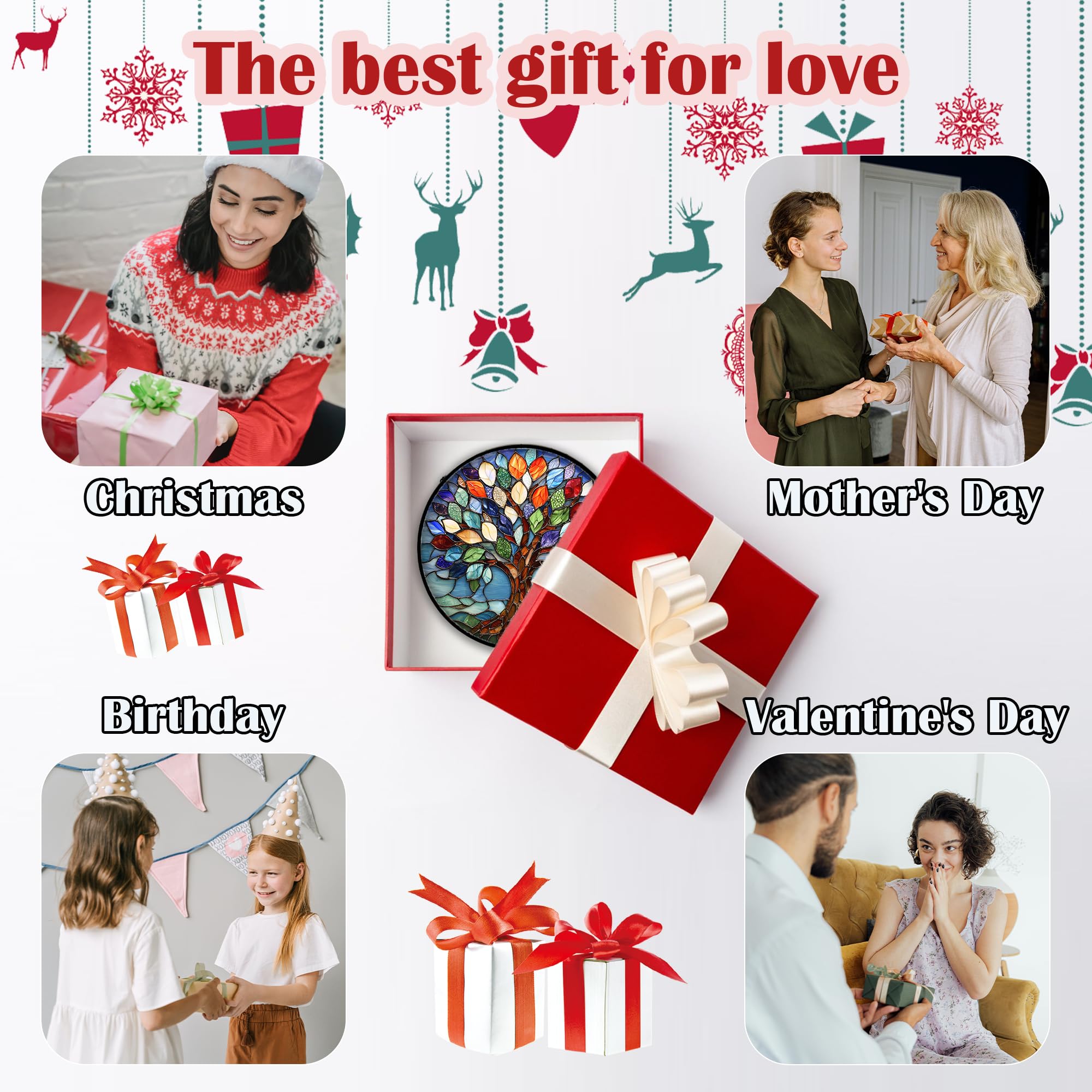 DASTOLL colorful home decor suncatcher suitable for windows or porches.