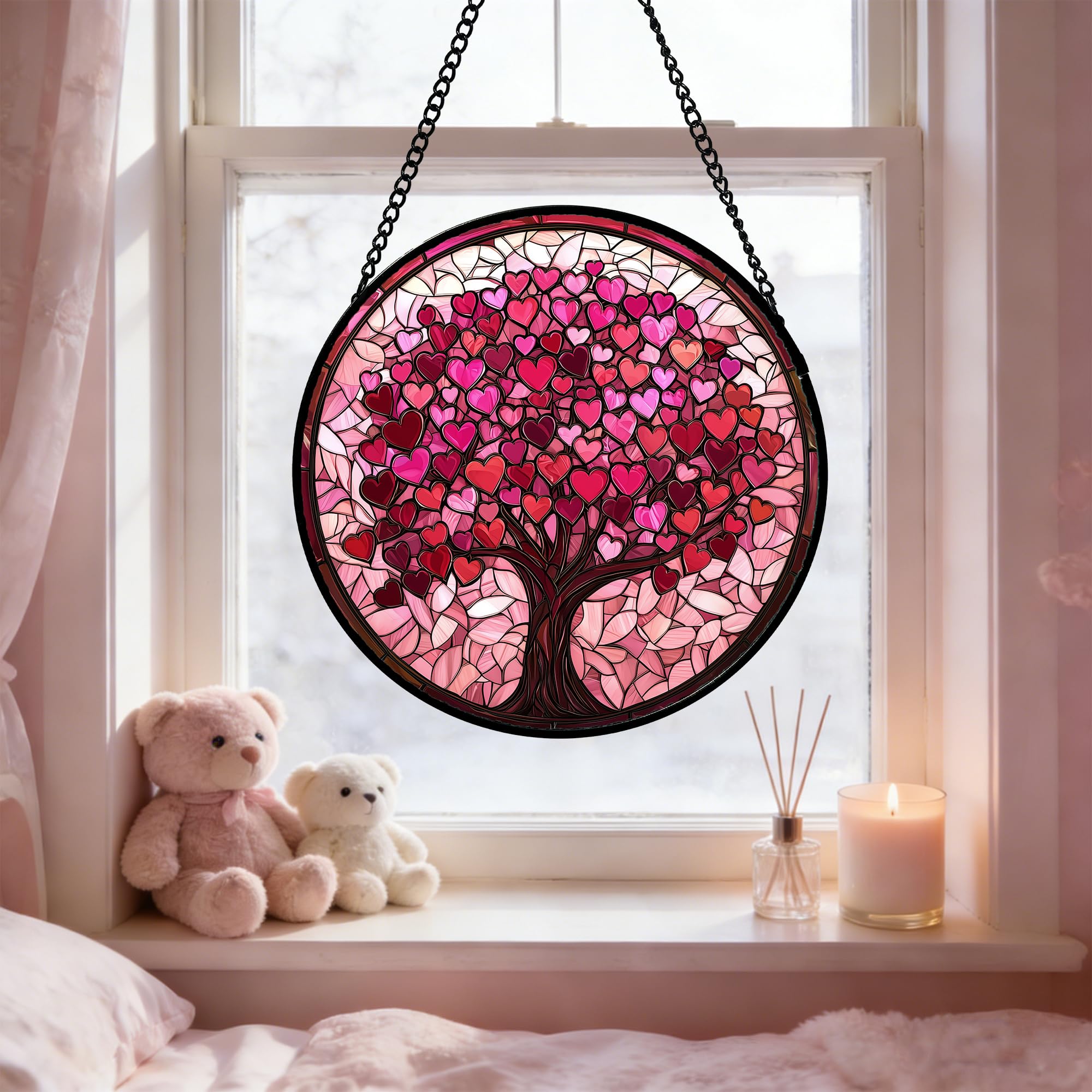DASTOLL colourful diamond glass window decor adds mood and charm